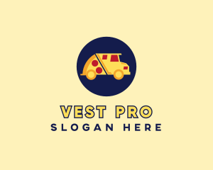 Pizza Delivery Food Truck logo design