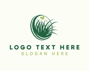 Lawn Grass Nature logo