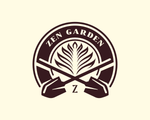 Shovel Garden Planting logo design