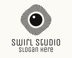 Swirl Ball Camera logo design