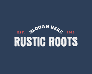 Bold Rustic Company logo design