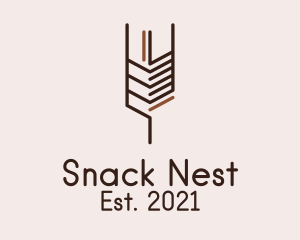 Organic Wheat Straw  logo design