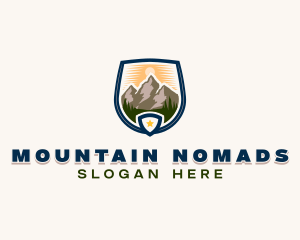 Mountain Outdoor Peak logo design