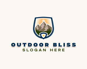 Mountain Outdoor Peak logo design