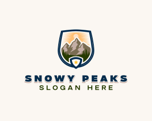 Mountain Outdoor Peak logo design