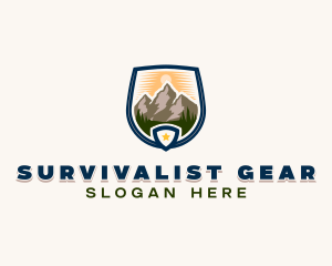 Mountain Outdoor Peak logo design