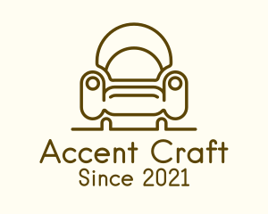 Shell Accent Armchair logo design