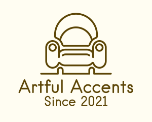 Shell Accent Armchair logo design