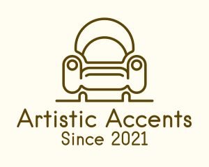 Shell Accent Armchair logo design