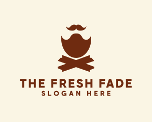 Mustache Beard Barber logo design