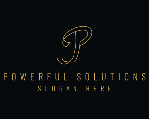 Minimalist Letter P Company logo design