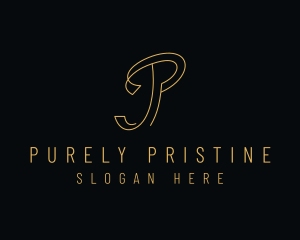 Minimalist Letter P Company logo design