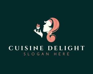 Sweet Lady Cupcake Logo