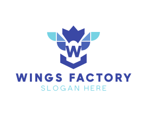Bird Crown Wing logo
