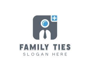 Necktie Camera Photo logo design