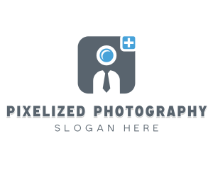 Necktie Camera Photo logo design