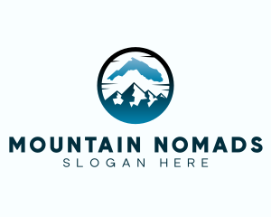 Florida Map Mountain logo design