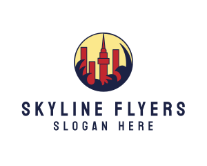 City Buildings Skyline logo design