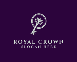 Security Key Crown  logo design