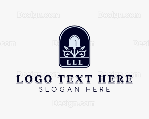 Lawn Shovel Landscaping Logo