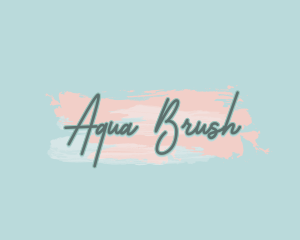 Brush Stroke Script logo design