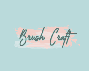 Brush Stroke Script logo design