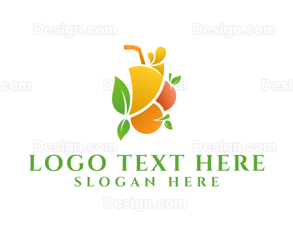 Refreshment Fruit Juice Logo