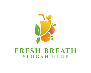 Refreshment Fruit Juice  logo design