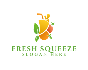 Refreshment Fruit Juice  logo design