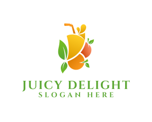 Refreshment Fruit Juice  logo design