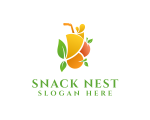 Refreshment Fruit Juice  logo design