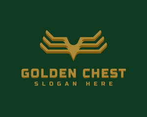 Luxury Golden Wings logo design