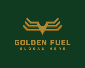 Luxury Golden Wings logo design