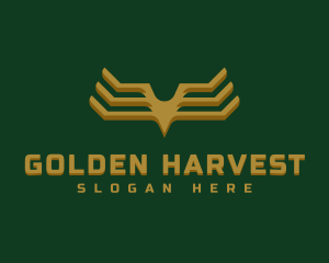 Luxury Golden Wings logo design