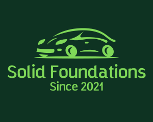 Green Automobile Car  logo
