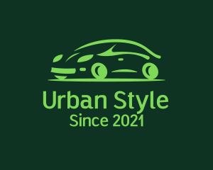 Green Automobile Car  logo