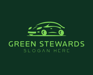 Green Automobile Car  logo design