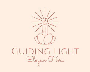 Petal Candle Spa  logo design