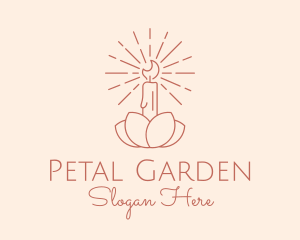 Petal Candle Spa  logo design