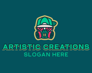 Street Artist Stencil logo design