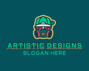 Street Artist Stencil logo design