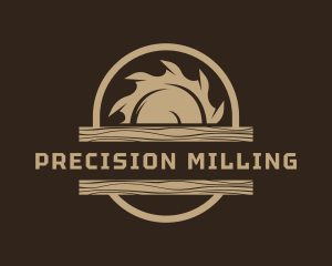 Sawmill Woodwork Tool logo design