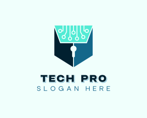 Cybersecurity Tech Programming logo design