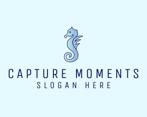 Gradient Aquatic Seahorse  logo