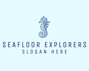 Gradient Aquatic Seahorse  logo