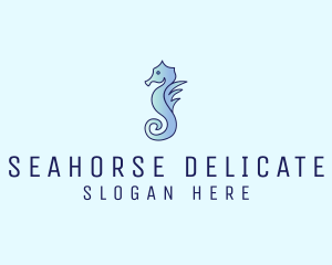 Gradient Aquatic Seahorse  logo