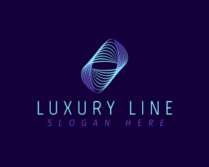 Line Wave Frequency logo design