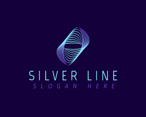 Line Wave Frequency logo design