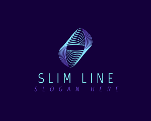 Line Wave Frequency logo design