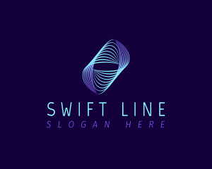 Line Wave Frequency logo design